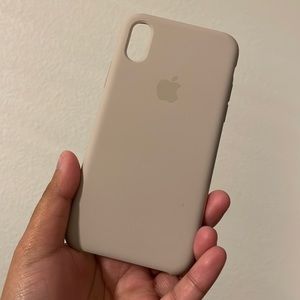 Apple IPhone Silicone Xs Case (Cream)